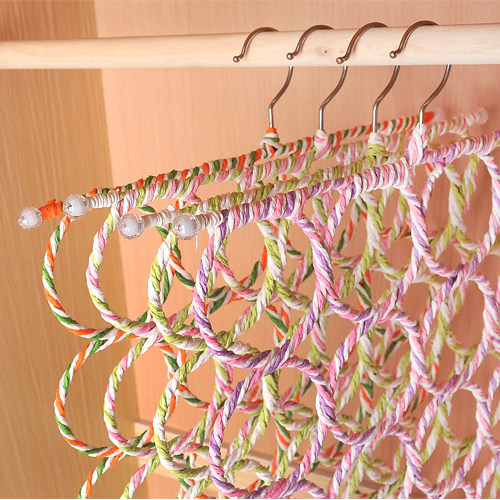 圈圈围巾架家用收纳衣架收纳架