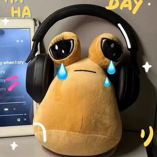 悲伤我的宠物大眼外星人公仔游戏周边pou蜗牛毛绒玩具玩偶闹心球