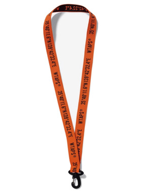 新款原创西山彻余文乐非WTAPS 19AW全新挂链橙色经纬度坐标挂绳