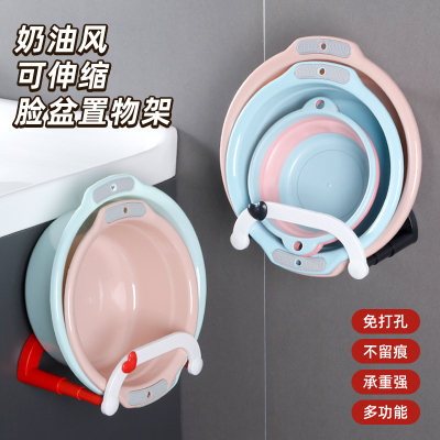 免打孔无痕吸盘脸盆架