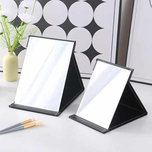 镜子化妆镜折叠台式便携随身高清