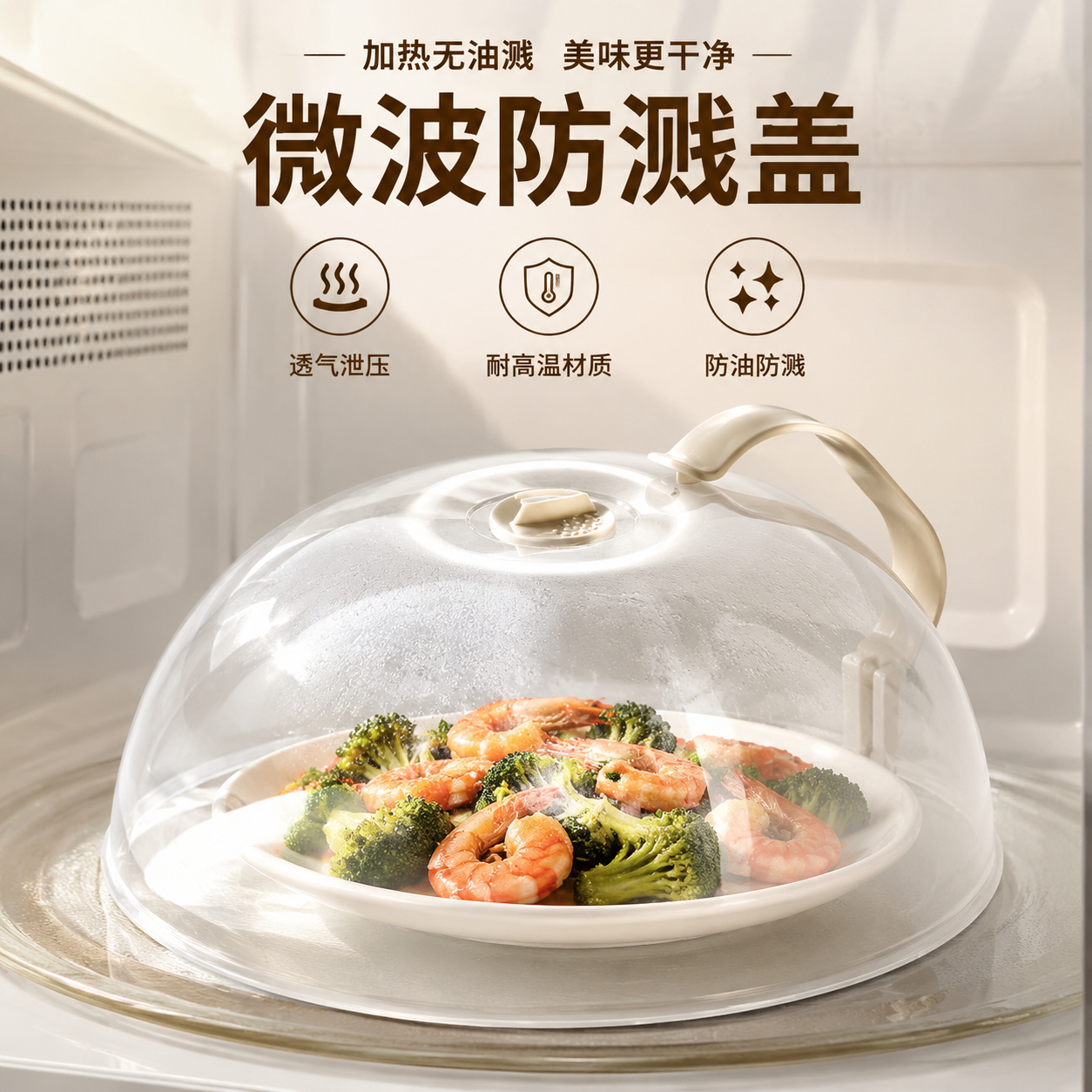 微波炉盖罩防溅盖耐高温防油罩热菜盖神器盖子微波炉盖加热盖专用