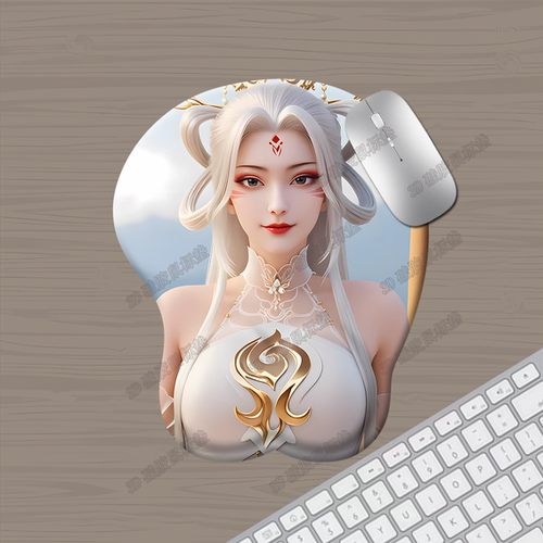 国漫美女3d立体鼠标垫硅胶护腕垫二次元护腕垫定制