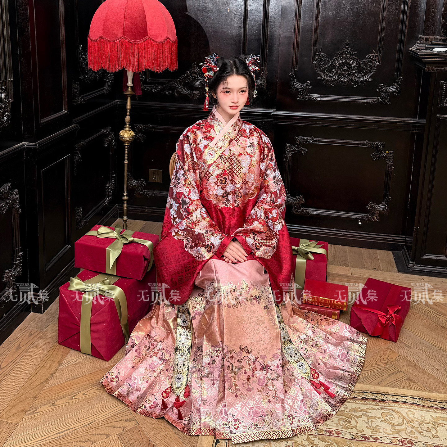 无贰集【福禄永安】仿妆花明制通臂交领袄千金风汉服秋冬马面裙