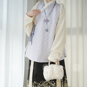 无贰集 浮玉 明制保暖仿宋锦交领比甲秋冬原创汉服