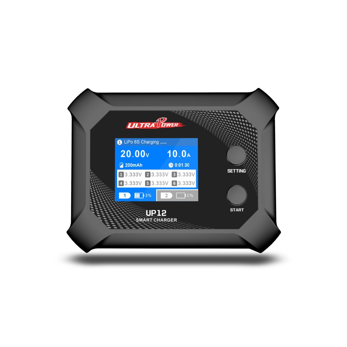 UltraPower新款UP12  AC200W 双通道 航模 锂电池充电器