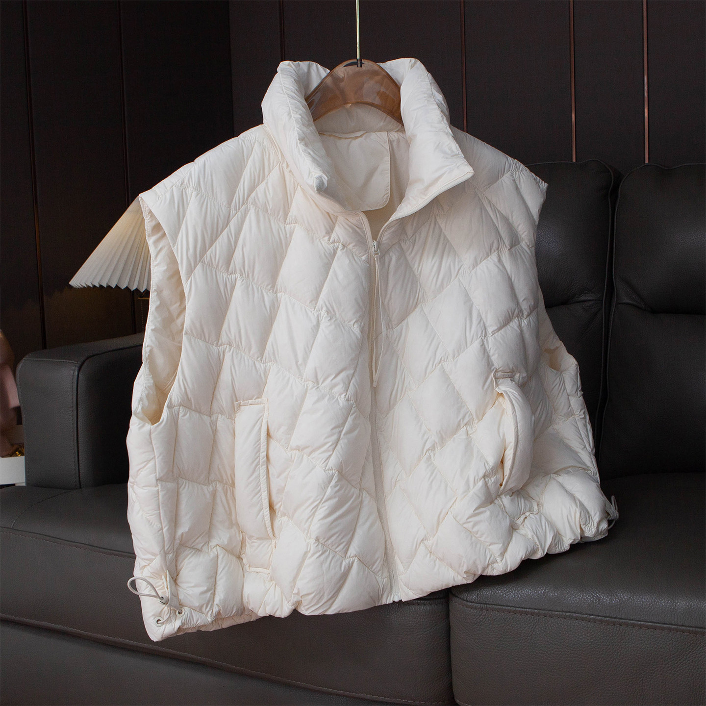 美社高品质宽松羽绒马甲