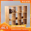 禅意茶道摆件茶具木质紫砂壶架小号桌面茶壶架子小型实木多宝阁