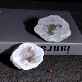 天然白水晶洞原石矿石矿水晶方解石晶体矿物科普教学标本奇石摆件