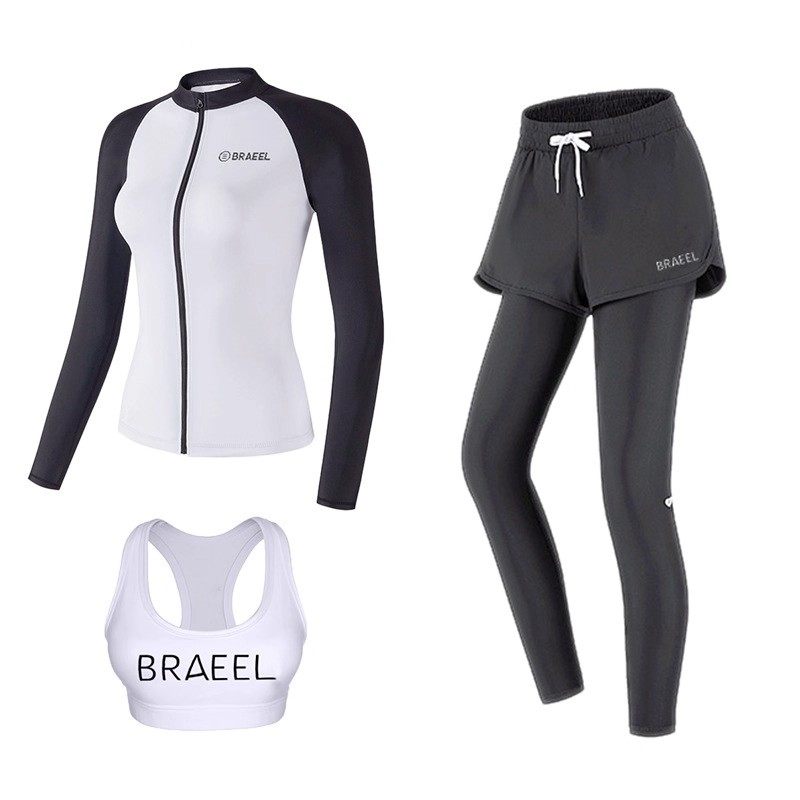 新款女男潜水服防寒保暖防水加厚全身女修身浮潜防晒冲浪水母服