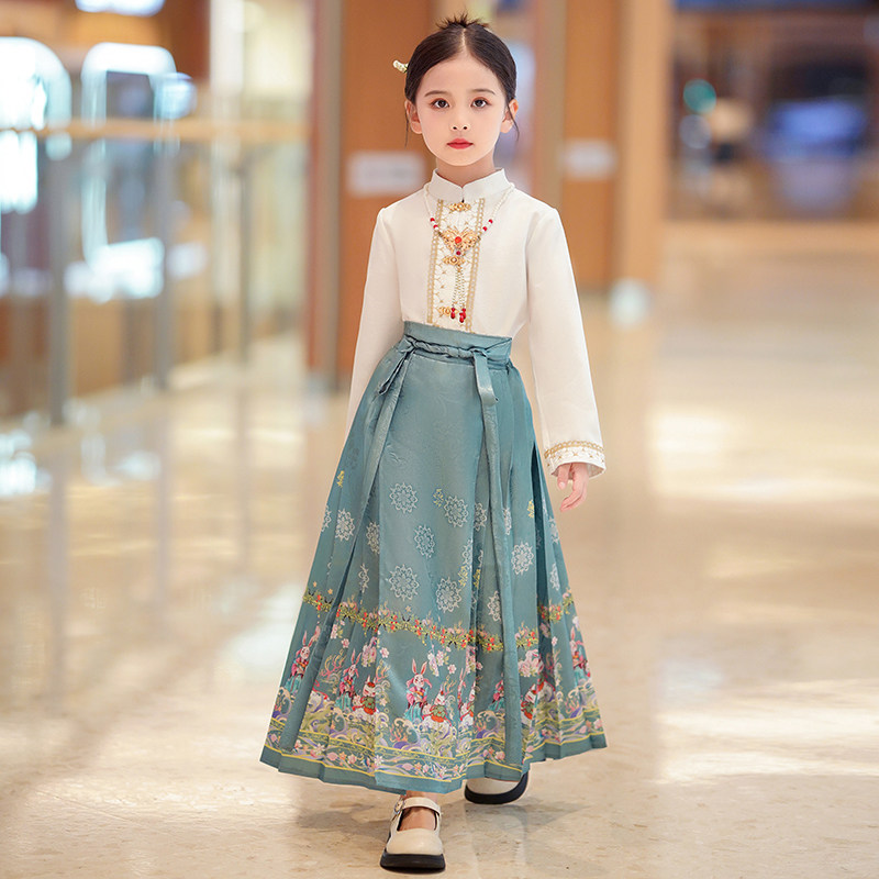 女童马面裙春装高端套装2025新款春秋儿童中国风汉服古风唐装古装,童装/婴儿装/亲子装,唐装,淘宝优惠券,粉丝福利购,淘宝优惠卷