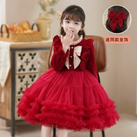 Красный [хлопок] любимый тот же, что и лук, зажима для волос