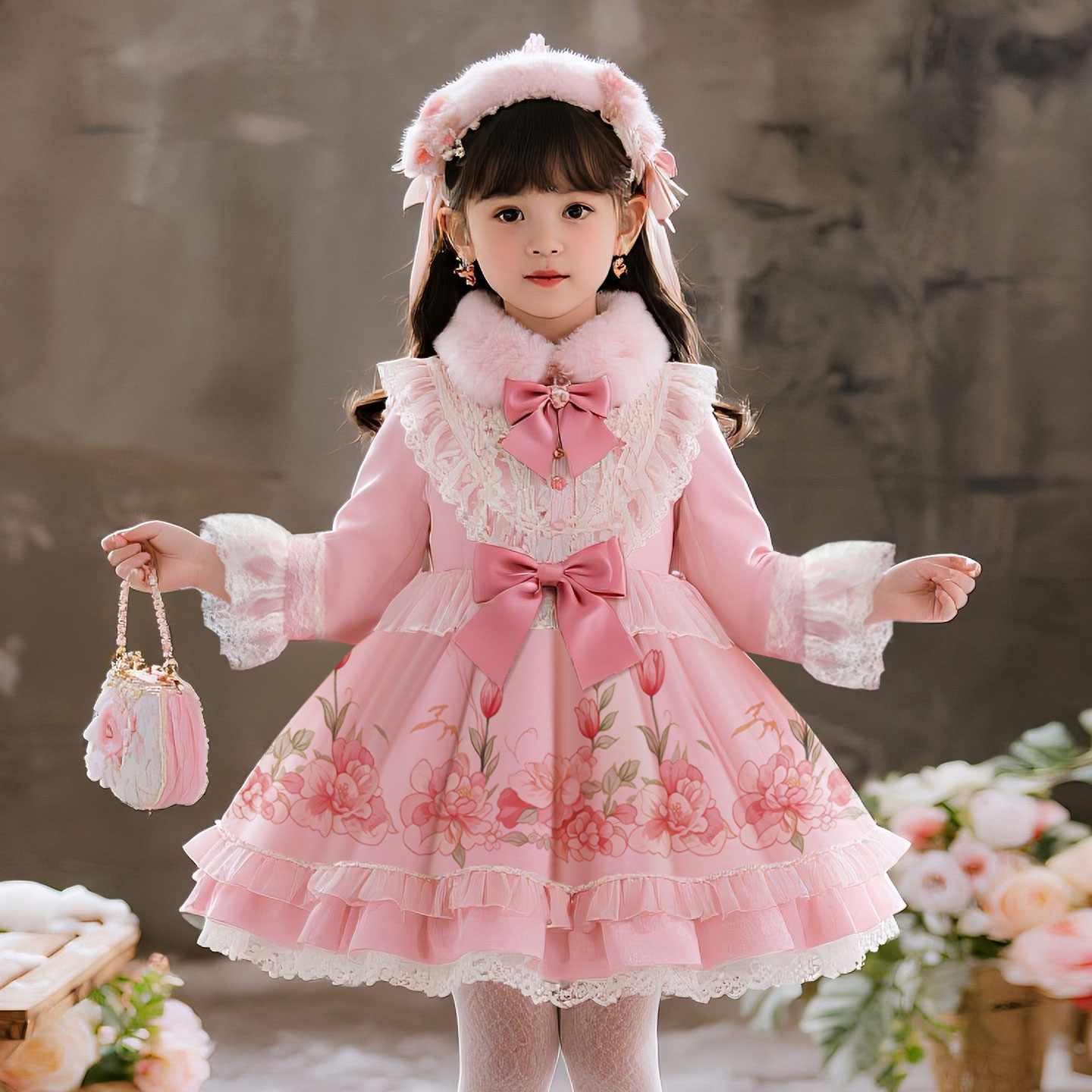 儿童连衣裙洛丽塔女童生日公主裙