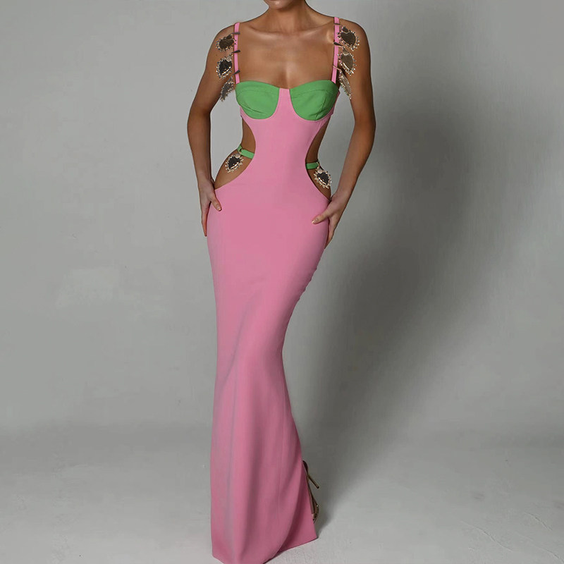 欧美性感绷带弹力裙生日派对女装