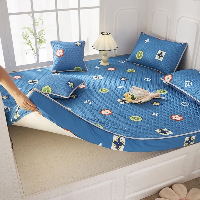 高端四季通用榻榻米专用床笠大炕床单全包围夹棉防滑大炕盖可定制