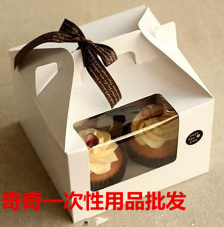 4格cupcake手提纸杯蛋糕盒
