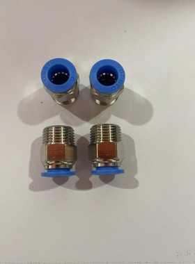 美制NPT螺纹气动快插接头蓝色PC10-03NPT接头黑色特价处理1.9一个