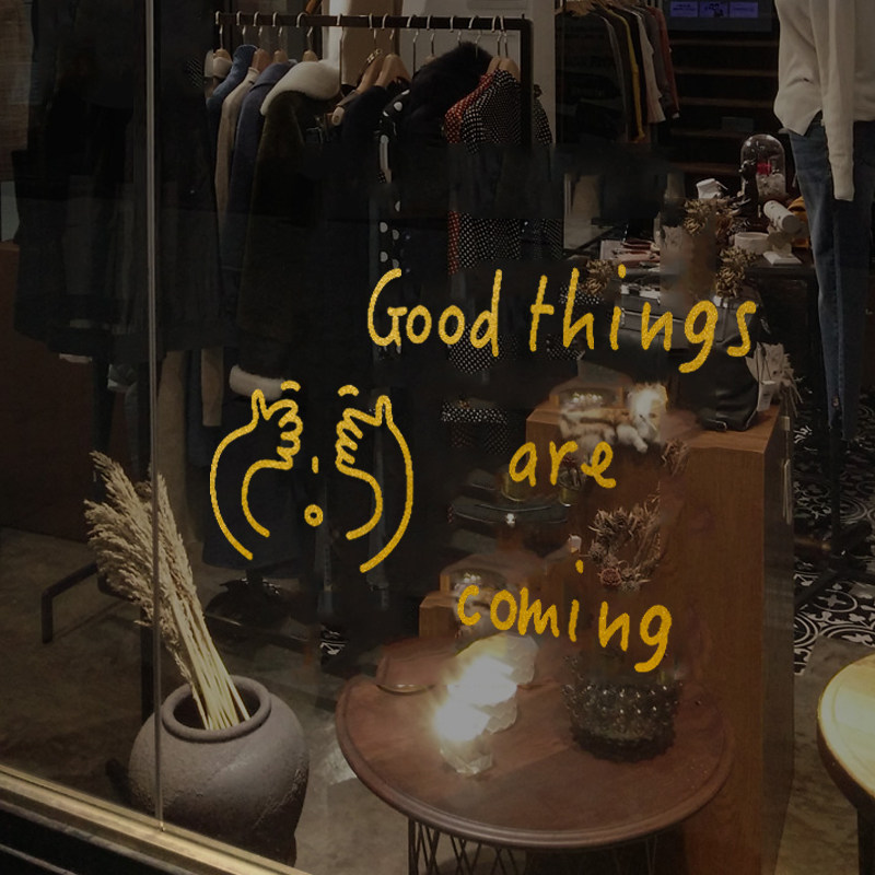 一切都好发生ins风英文房间装饰