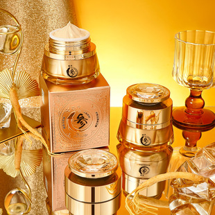 海萃尔人参灵芝光感抗皱贵妇膏 清润丝滑淡化细纹补水保湿不紧绷