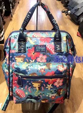 女双肩背包minigirl手提包印花布防水休闲学生包上班包20186新款