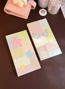 分装-柠檬可乐不加冰波点格纹打底便签手帐拼贴可爱古早素材便签