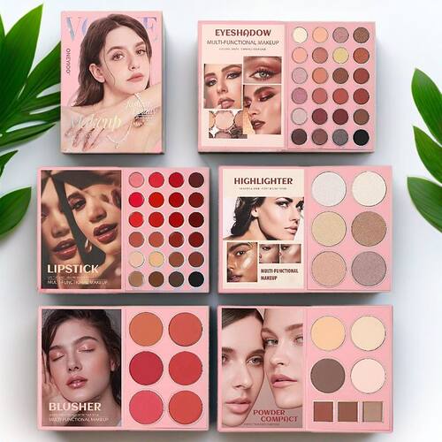 5层多功能书本彩妆盘珠光九色