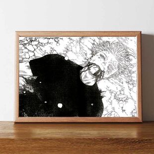 咒术回战五条悟黑白意难平遗照桌面摆件二次元装饰画漫展整活周边