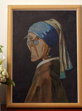 恶搞世界名画相框名家真迹客厅