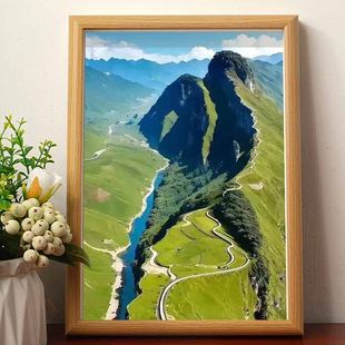 蔡徐坤挂画搞笑青山流水油画爱坤装饰画肖像画ikun创意礼物北欧风