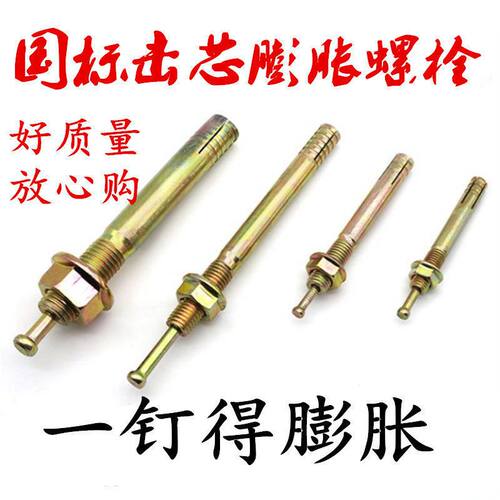 击芯膨胀螺丝举升机专用敲击膨胀螺栓一钉得龙门架升降机固定螺丝