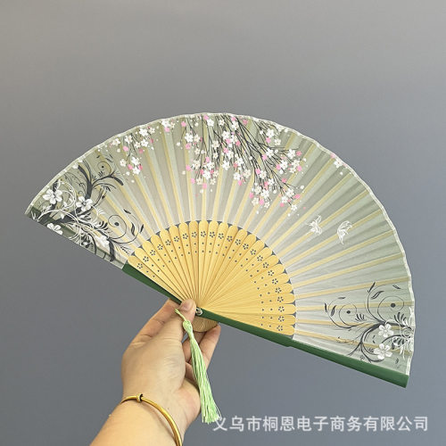 中国风古风折扇夏季随身汉服旗袍