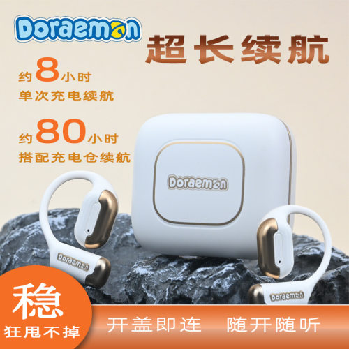 哆啦A梦联名蓝牙骨传导耳机｜不