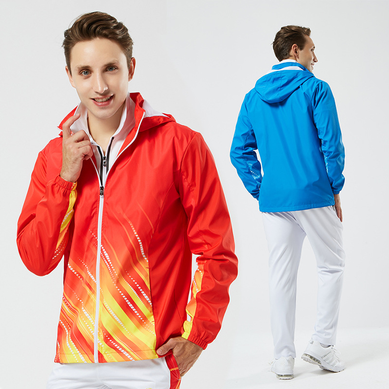 现货代秋休闲运动防风外套 学校运动会出场服团体服定制印字