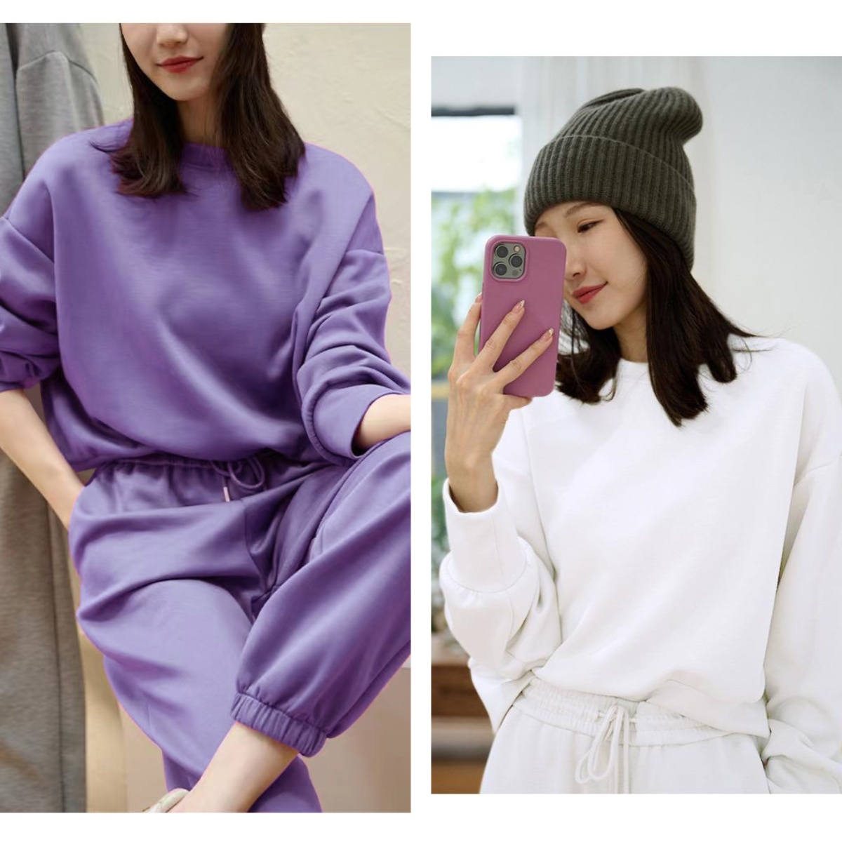 妃秘品牌正品新款爆款两件套女2025春秋休闲运动套装高个子跑步装