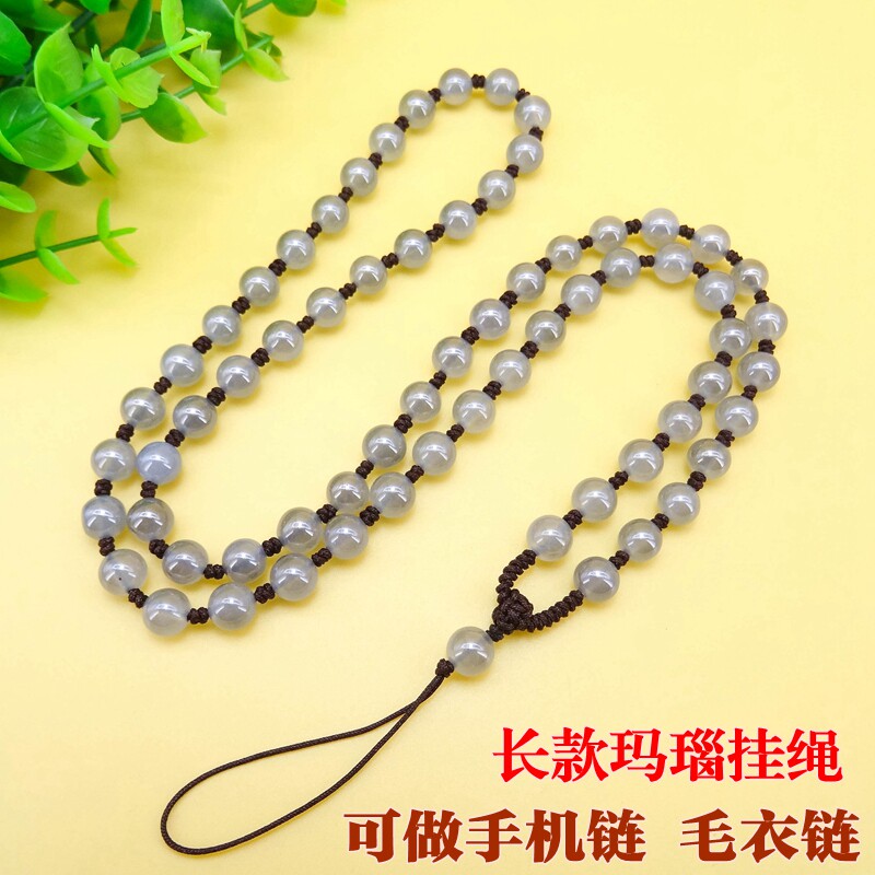 挂脖挂绳编织吊坠毛衣链手机链