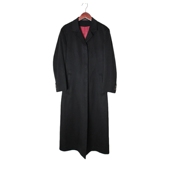 混羊绒羊毛大衣外套 vintage日本制 高端中古复古毛领毛呢中长款