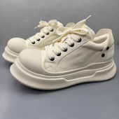 捡漏工厂亏本清仓外贸单真皮男大头休闲厚底板鞋 欧洲站ins面包鞋