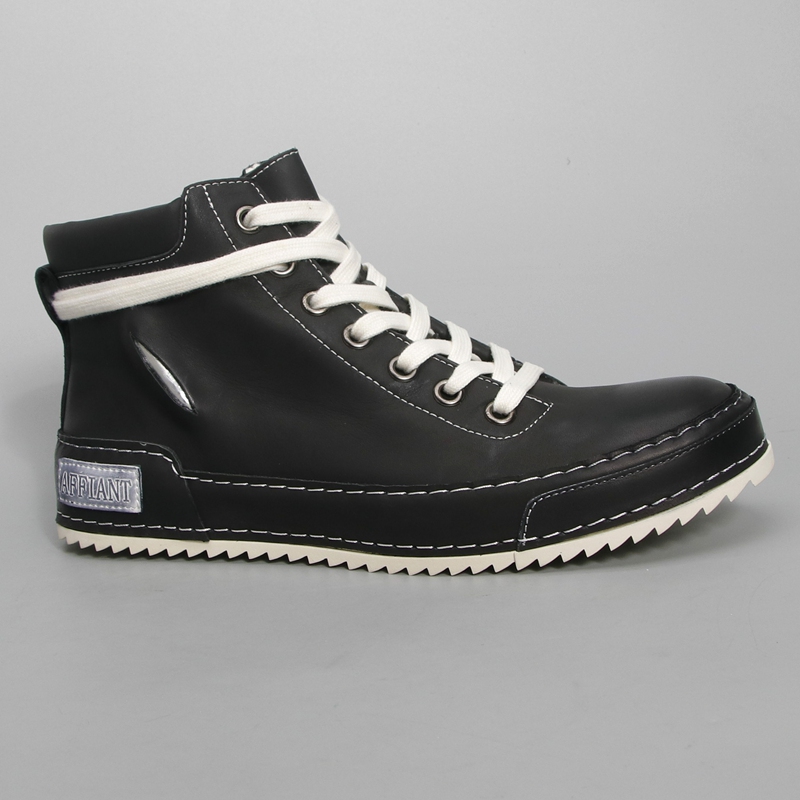 春季2023透气休闲真皮高帮板鞋