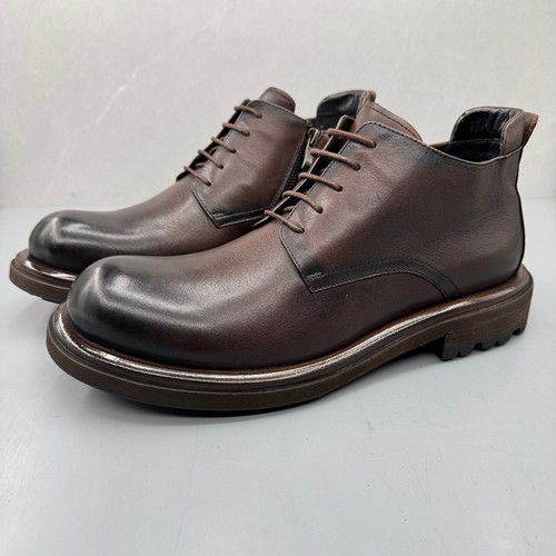 真皮男鞋固特异手工马丁靴工装靴