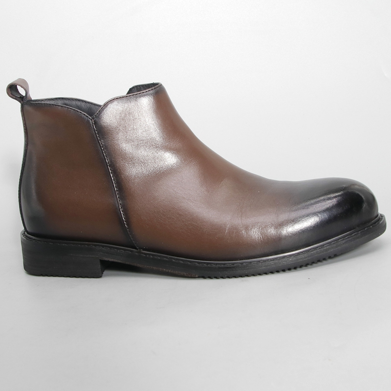 真皮机车靴复古短靴马丁靴拉链