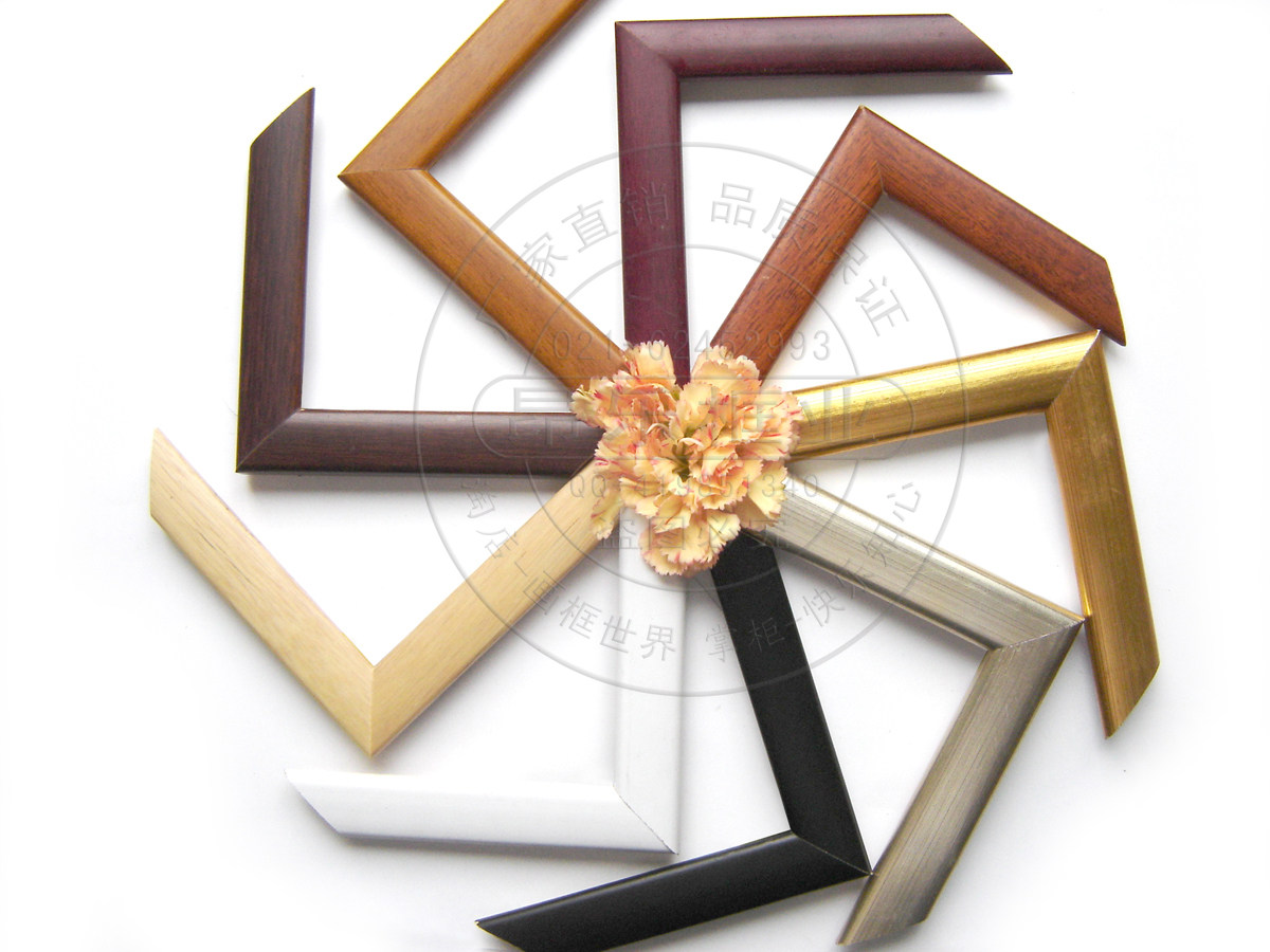 443W 定做实木相框/实木证书执照框/纯木质细边画框/圆弧面实木框