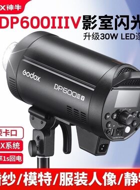 神牛DP600IIIV影棚闪光灯600w摄影灯三代四代婚纱人像拍照影室灯