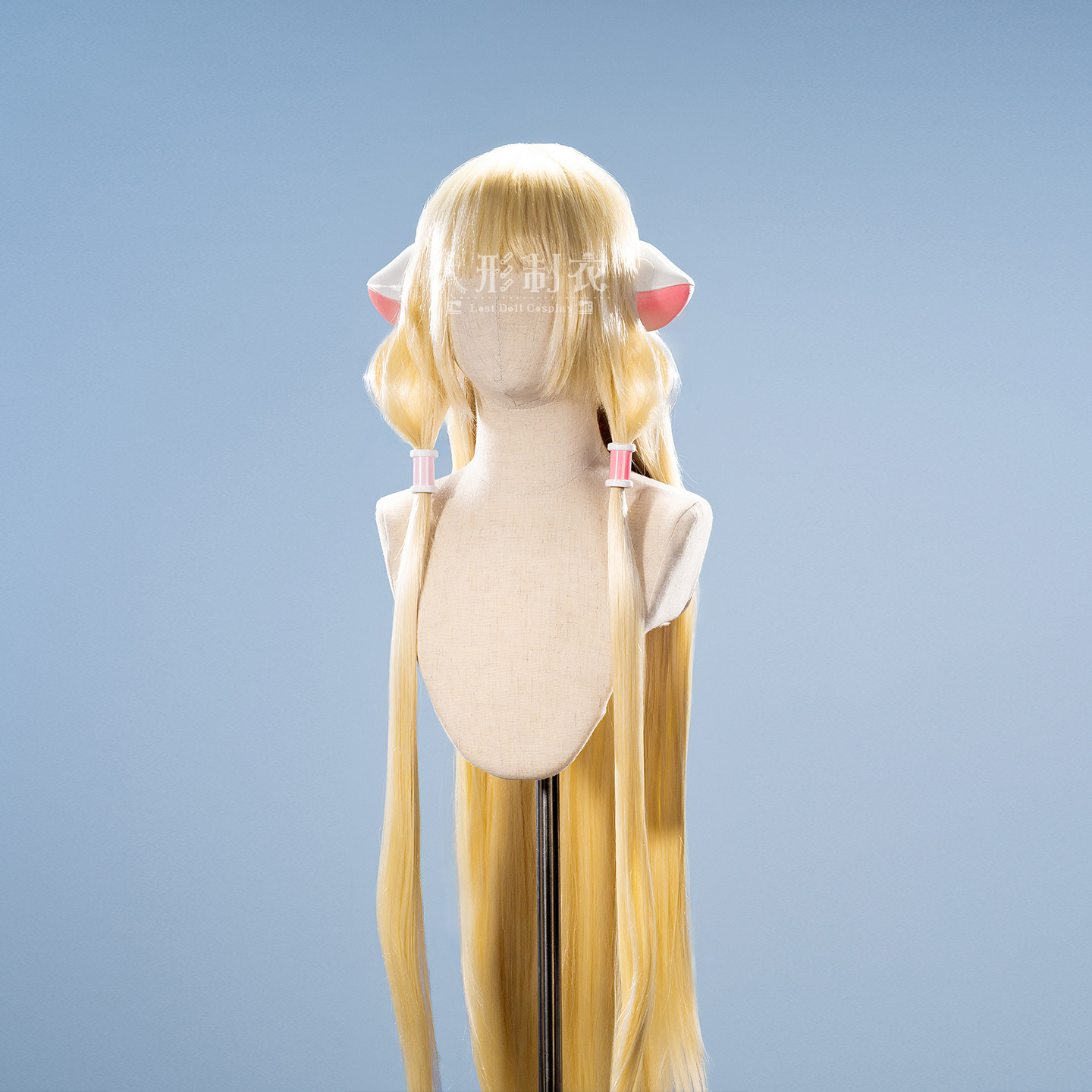 人形制衣cosplay配件小叽cos人形电脑天使心浅金色cos假发耳朵