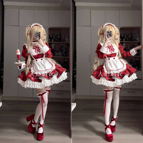 现货！守护甜心月咏歌呗cos亚梦咖啡厅女仆装cosplay洋装女装 - 封面