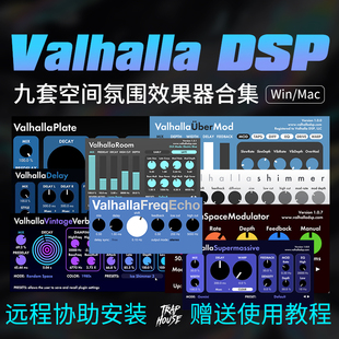 Valhalla DSP 瓦哈拉混响延迟效果器Win Mac合集远程安装