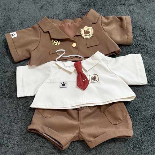 40cm娃衣衣服西装套装坐姿款换装