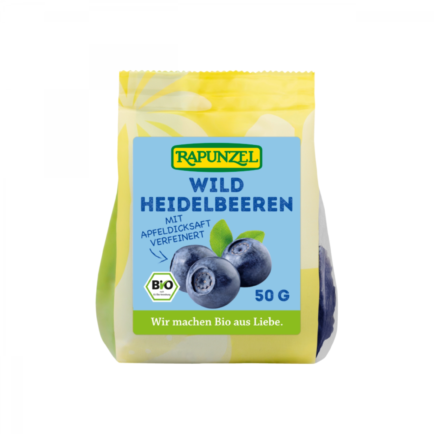 Rapunzel有机野生蓝莓果干0白砂糖自然果色无熏硫德国进口50g
