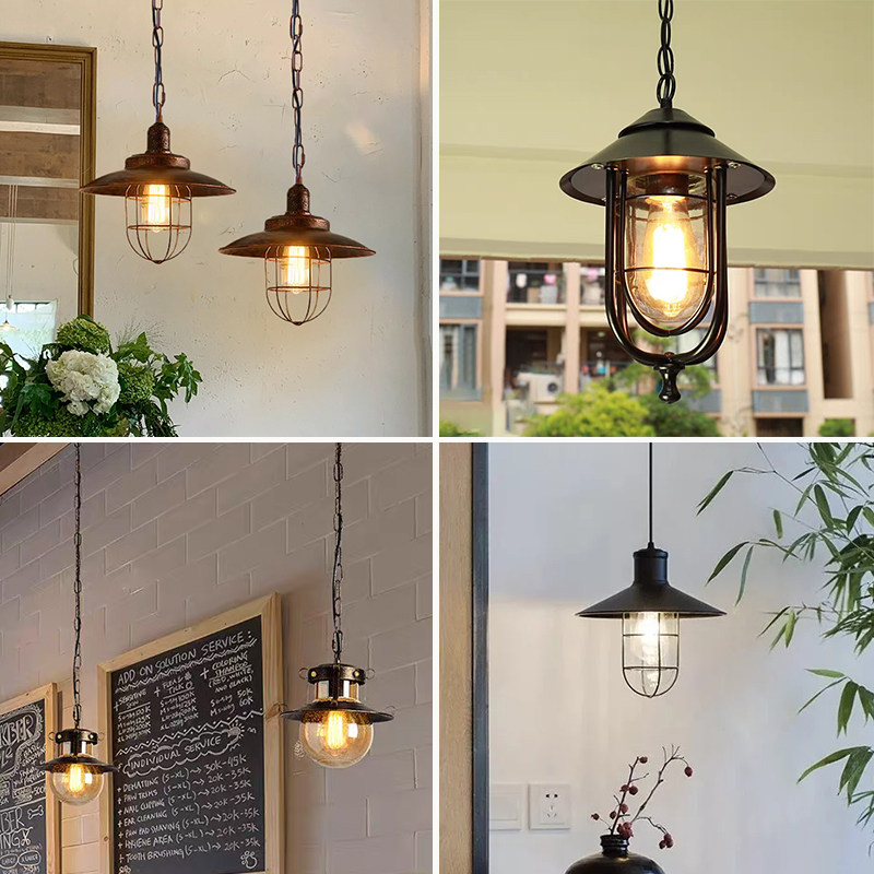 工业风美式做旧复古别墅庭院走廊过道阳光房餐厅店铺商用户外吊灯,家装灯饰光源,餐厅吊灯,淘宝优惠券,粉丝福利购,淘宝优惠卷