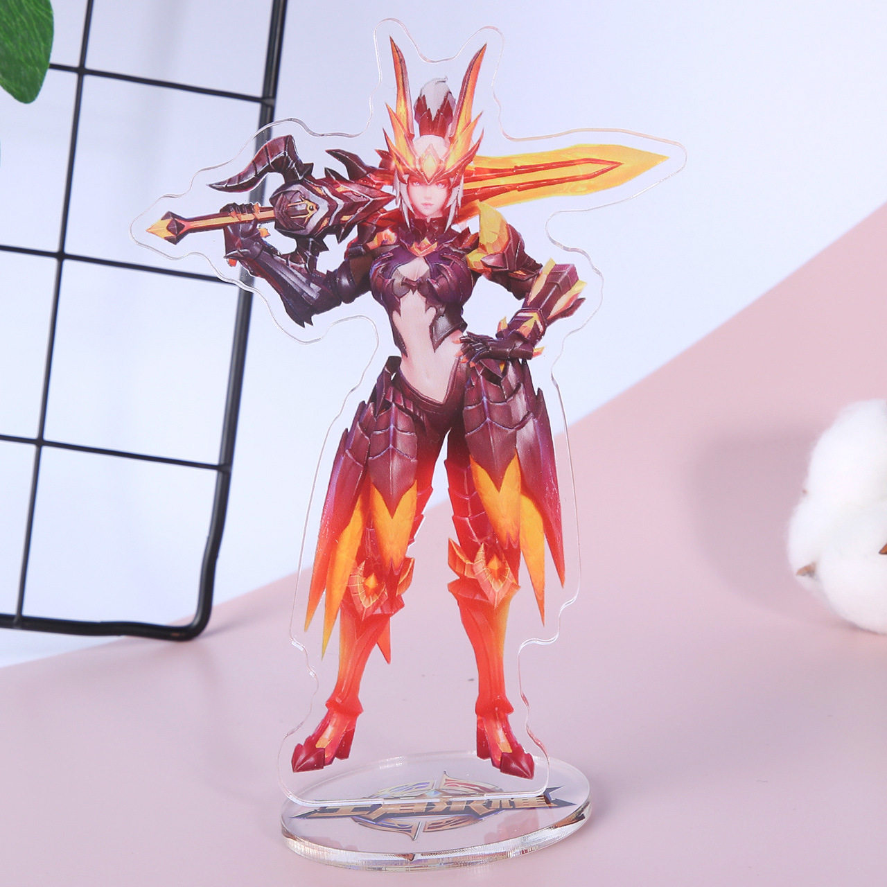 2024王者荣耀角色大立牌摆件亚克力花木兰水晶猎龙者游戏周边