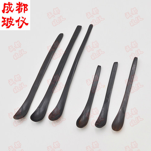 成都玻仪 牛角药匙 大中小3个一组/16cm—22cm 牛角药勺 天然牛角